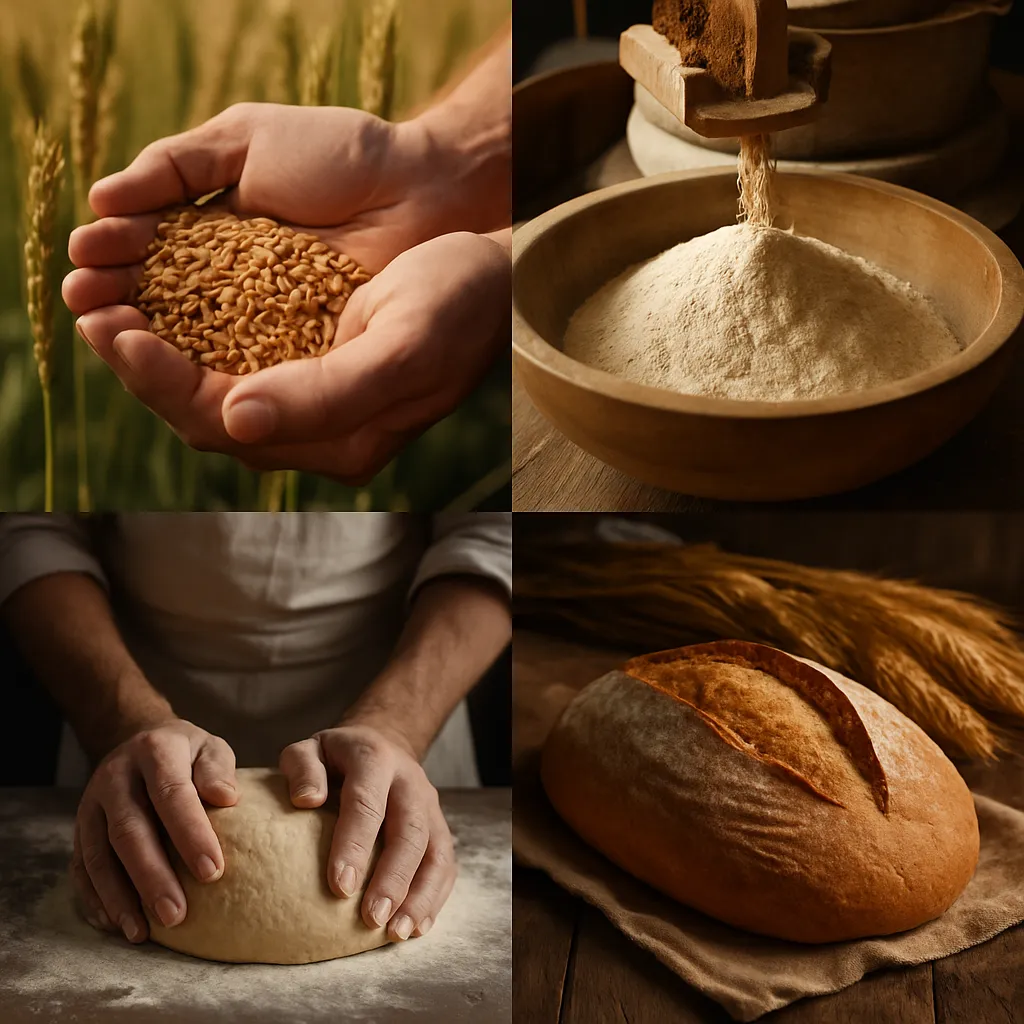 Jak powstaje chleb – od ziarna do bochenka.
